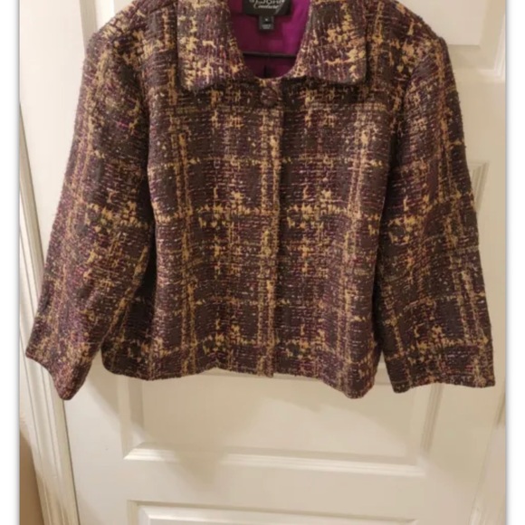 St. John Couture Woven Jacket Sz.16 - Picture 2 of 11